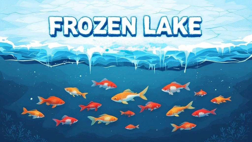 Frozen Lake Clear Slime mit Wachsschicht und Fisch Addins 🐟🧊