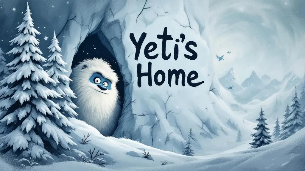 Yeti‘s Home Cloudslime mit einem laminiertem Yeti Sticker ❄️