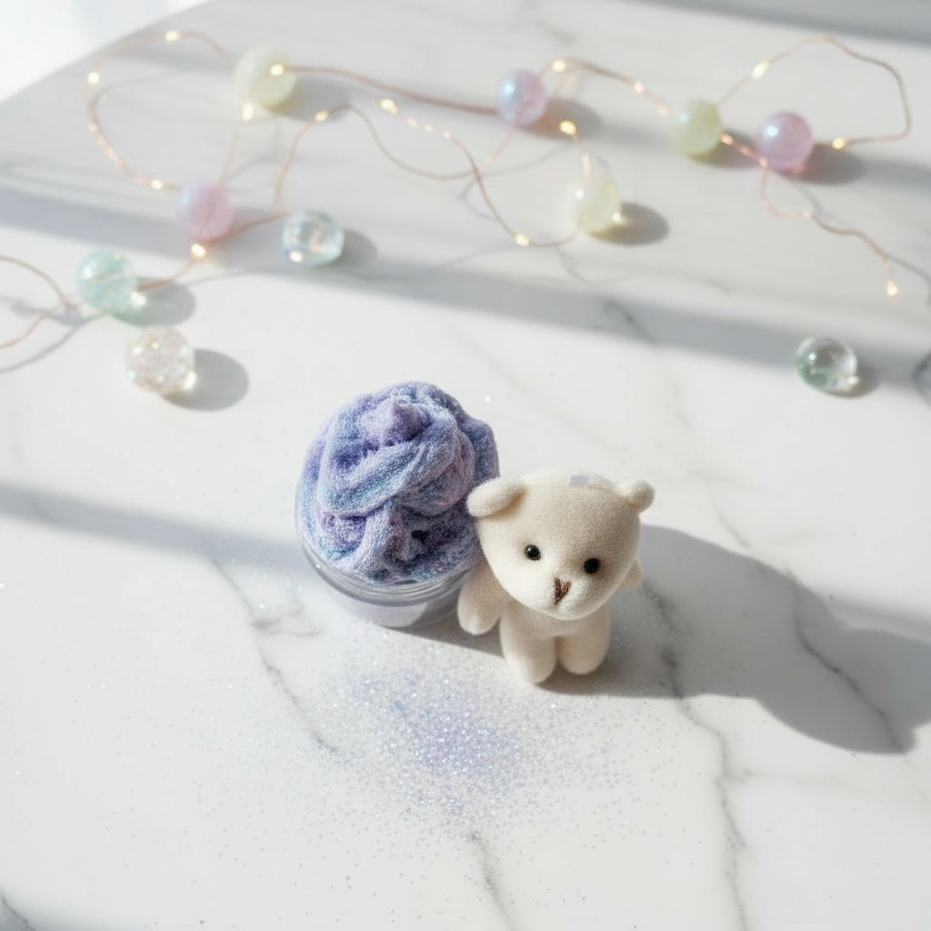 Winter Clouds ☁️ Cloudslime mit einem Plüschteddy🧸
