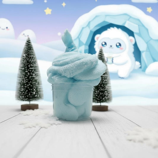 Yeti‘s Home Cloudslime mit einem laminiertem Yeti Sticker ❄️